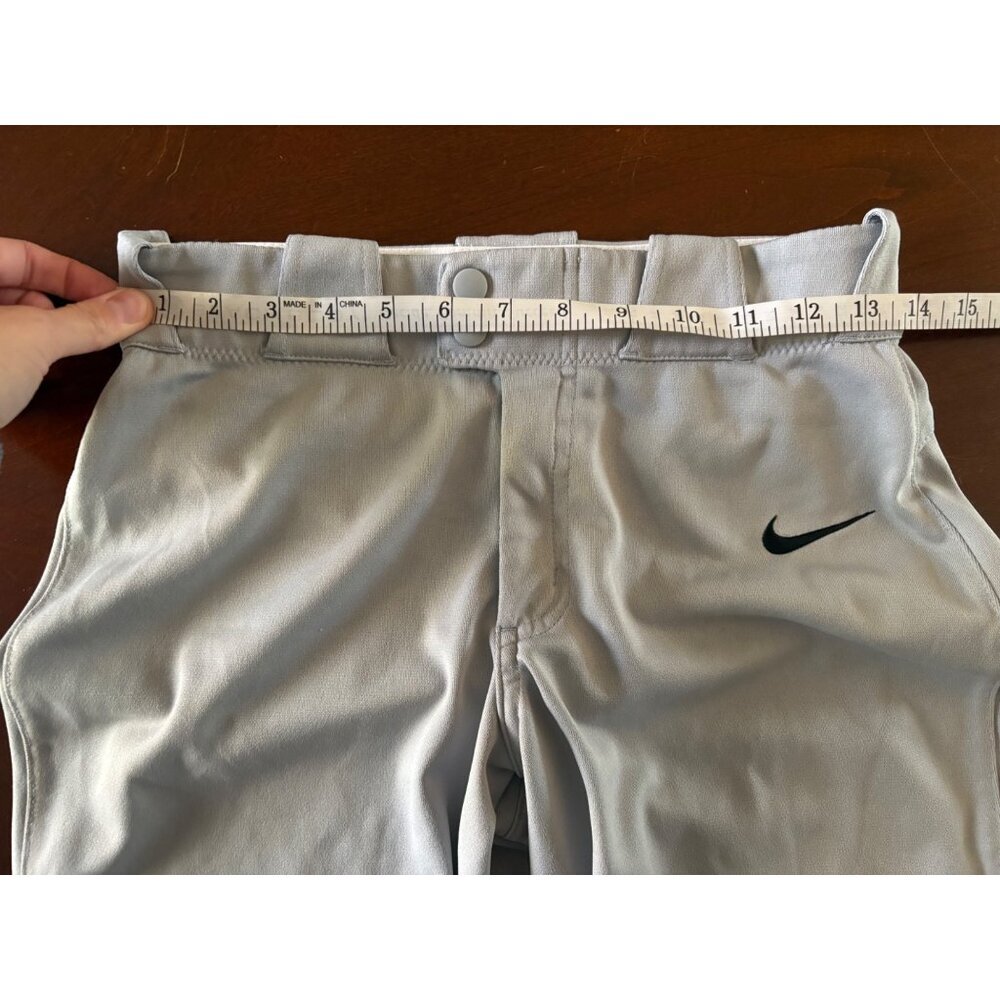 Nike Team Baseball Knickers Style Pants in Gray Size Boys Youth Small - Picture 6 of 12